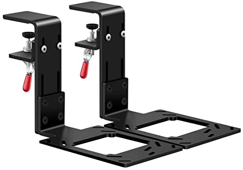 [Short Threads has Been Corrected] Set of 2 Desk Mounts Hotas Mount for Logitech G X52/X52 Pro/X56/X56 Rhino/Thrustmaster T.16000M / VKB Gladiator Flight sim Game Joystick