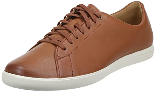 Cole Haan Men's Grand Crosscourt II Sneaker, Tan Leather Burnsh, 10