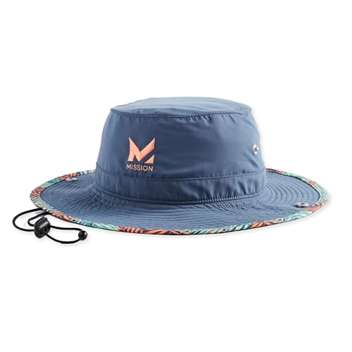 MISSION Cooling Bucket Hat, Sea Palm - Unisex Wide-Brim Hat for Men & Women - Lightweight, Foldable & Durable - Cools Up to 2 Hours - UPF 50 Sun Protection - Machine Washable