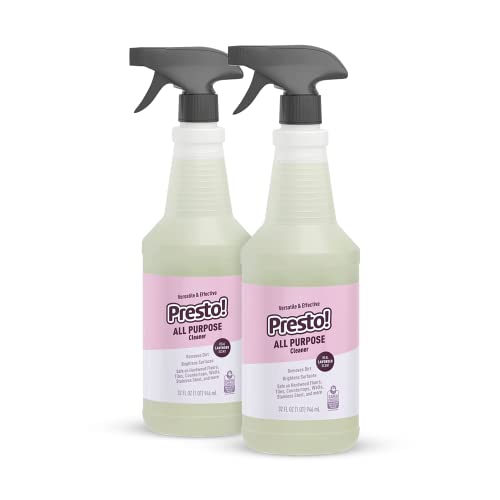 Amazon Brand – Presto! All Purpose Cleaner, Lavender Scent, 32 fl oz, Pack of 2