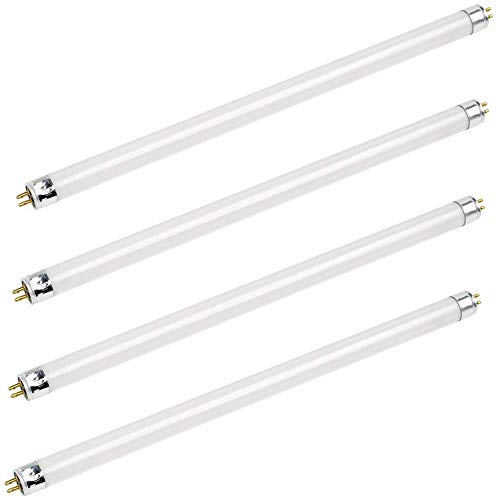 Bluex Bulbs - 4 Pack F14T5/841 14W 22 Inch T5 Fluorescent Tube Light Bulb 4100K Cool White Mini Bi-Pin (G5) Base Straight Tube Light Bulb