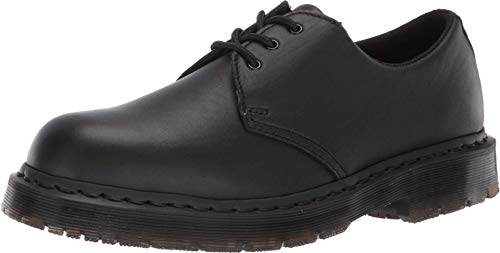 Dr. Martens, Unisex Mono 1461 Slip Resistant Service Shoes, Black, 8 US Men/9 US Women