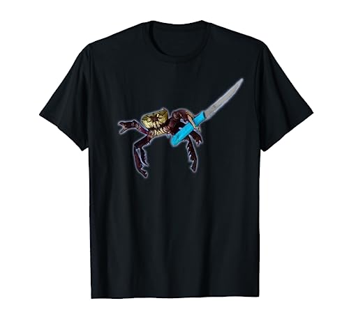 'Gangster Crab' Funny Crab with a Knife T-shirt