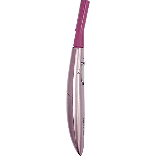 Panasonic Women’s Facial Hair Remover and Eyebrow Trimmer with Pivoting Head, Includes 2 Gentle Blades for Brow and Face and 2 Eyebrow Trim Attachments, Battery-Operated – ES2113PC