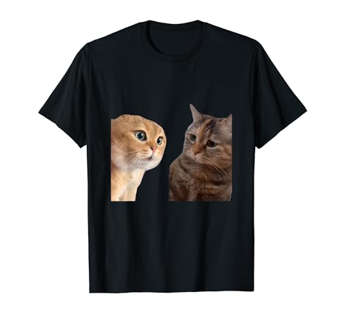 Two Cats Talking Meme T-Shirt