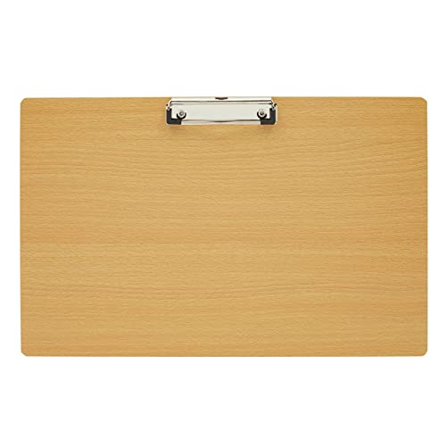 Juvale Extra Large Wooden Clipboard 11x17.3 - Wood Horizontal Lap Board with Clip for Drawing Sketch, 3mm Thick