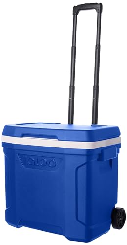 Igloo 28 Qt Blue Wheeled Cooler with Locking Telescoping Handle