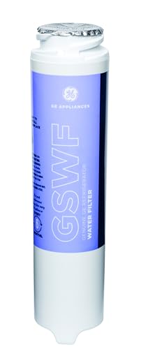 GE GSWF Refrigerator Water Filter | Certified to Reduce Lead, Sulfur, and 50+ Other Impurities | Replace Every 6 Months for Best Results | Pack of 1