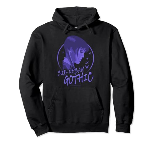 Wednesday Sub-Urban Gothic Profile Poster Pullover Hoodie