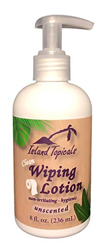 Island Topicals Wiping Lotion | Experience Clean | The Cleaner Way to use Toilet Paper | 8 Fl Oz Bottle (Unscented)