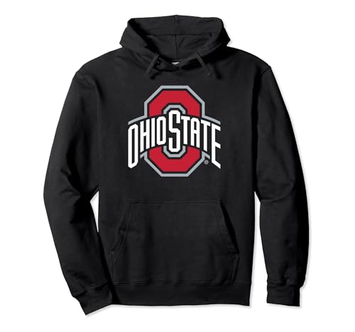 Ohio State Buckeyes Icon Logo Black Officially Licensed Pullover Hoodie