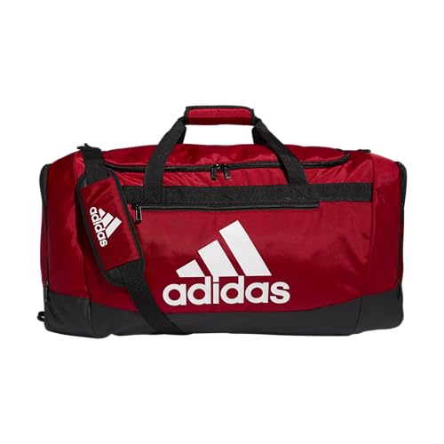 adidas Unisex Defender 4 Large Duffel Bag, Team Power Red, One Size