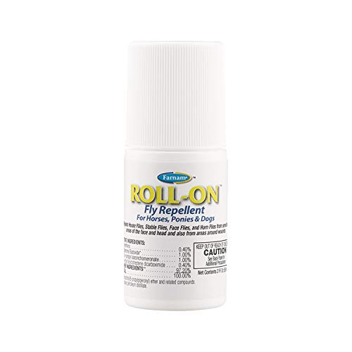 Farnam Roll-On Fly Repellent for Horses, Ponies and Dogs 2 Ounces
