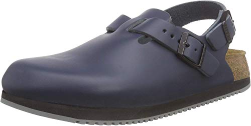 Birkenstock Original Tokyo Leather, Regular Width, Color: Blue, Size: Lady 8, Men 6, 39 EU