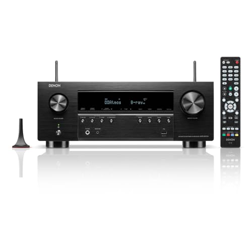 Denon AVR-S970H 8K Ultra HD 7.2 Channel (90Watt X 7) AV Receiver - Built for Gaming, Music Streaming, 3D Audio & Video, Alexa + HEOS, Black