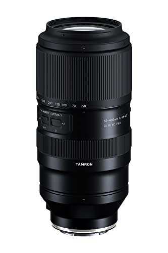 Tamron 50-400mm f/4.5-6.3 Di III VC VXD Lens for Sony Full Frame Mirrorless Cameras Black