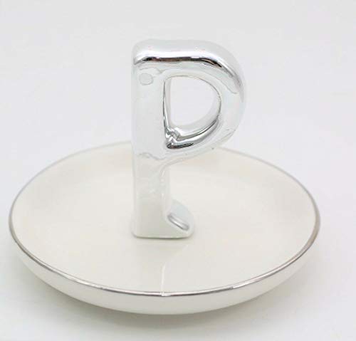 Ganz Monogram Ring Holder Dish Initial - P