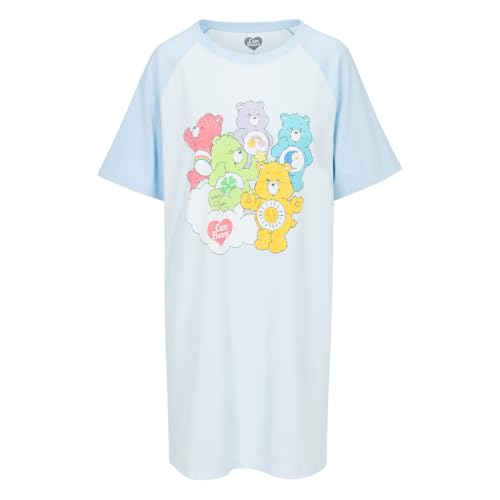 Care Bears Classic Women's Sleep Shirt Nightshirt Pajama, Blue, 3X-Large