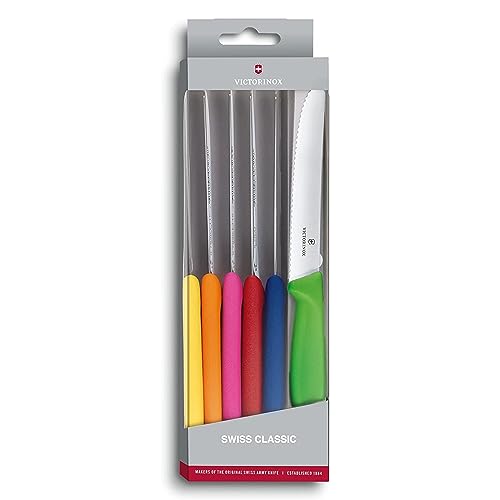 Victorinox Swiss Classic 6-Piece Tomato and Table Knife Set, Multicolor