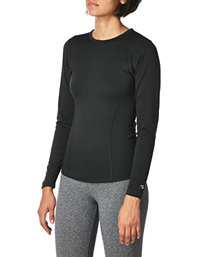 Duofold Women's Heavy Weight Double Layer Thermal Shirt, Black, Large