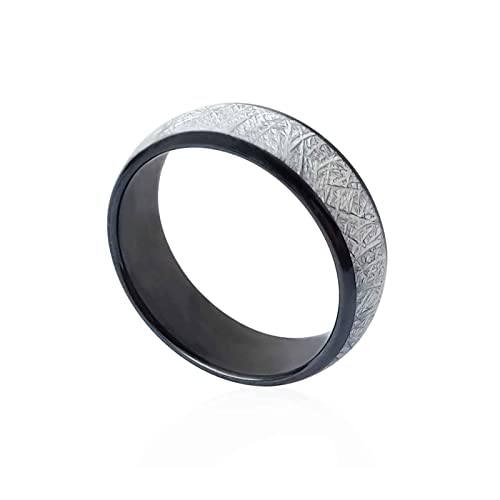 hecere RFID Rewriteable 125KHZ T5577 chip RFID Bright Silver Ceramics Smart Finger Ring Wear for Men or Women (Blank Silver 125khz 17mm)