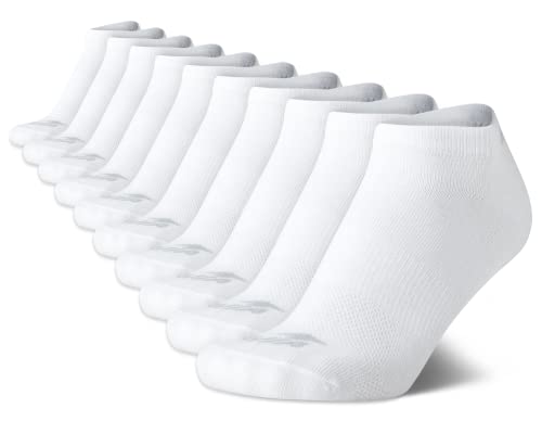 Avia Women's Athletic Socks - Lightweight Low Cut Running Socks (10 Pack), Size 4-9, White