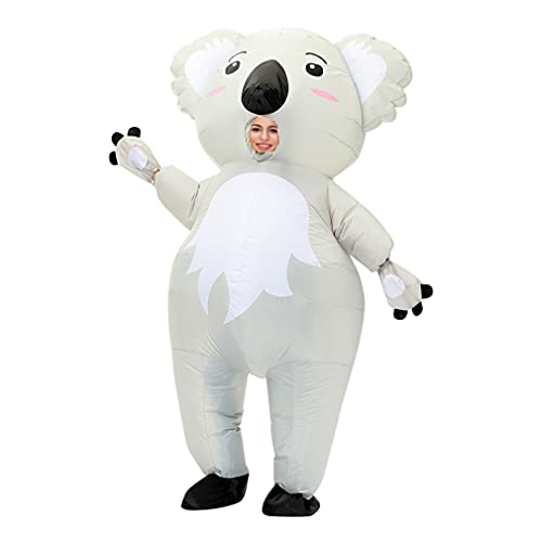 Arokibui Koala Inflatable Costume Adult Funny Blow up Costume Fancy Dress Costume Cosplay Party Christmas Halloween Costume