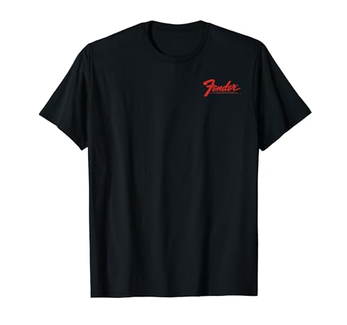 Fender Vintage Guitar Pocket Logo Design T-Shirt