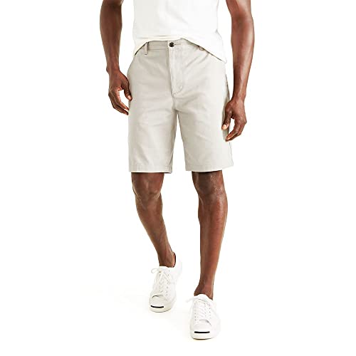 Dockers Men's Perfect Classic Fit Shorts (Regular and Big & Tall), Porcelain Khaki, 36