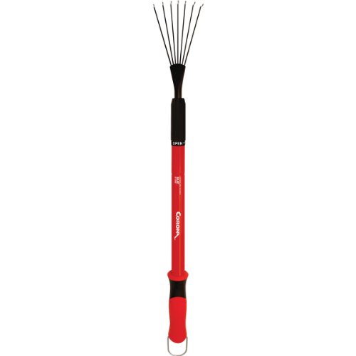 Corona GT 3050 Extendable Handle Rake, Extends reach to 34 inches, Red, 18'-36'