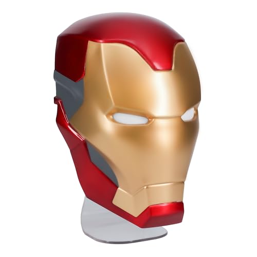 Paladone Iron Man Official Licensed Helmet Light a Marvel Fan Collectible Gift, Avengers Bedroom Accent Night Light for Wall or Desk, Superhero Decor Lamp for Adults and Kids