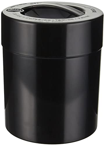 Kilovac - 8 oz to 2.5 lbs Airtight Multi-Use Vacuum Seal Portable Storage Container for Dry Goods, Food, and Herbs - Solid Black Body/Cap