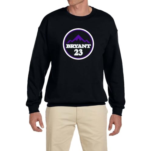 Past Time Shirts Black Bryant Logo Crew Neck Sweatshirt ADULT Small