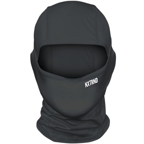 Nxtrnd Football Ski Mask, Shiesty Mask, Cooling Sports Balaclava (Black)