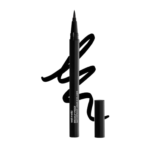 wet n wild Mega Last Breakup Proof Liquid Eyeliner - Quick Drying, Smudge-Resistant, 16-Hour Wear - Cruelty-Free & Vegan - Black