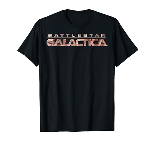 Battlestar Galactica Red Title Logo T-Shirt