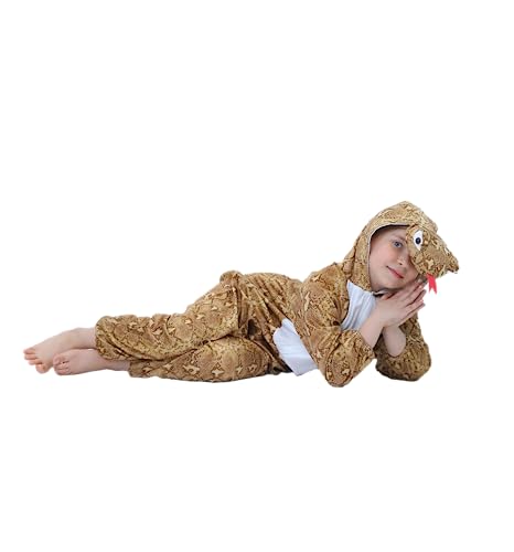 Matissa Kids Animal Costume for Boys Girls Unisex Fancy Dress Party Outfit Cosplay (L (for Kids 41.5' - 47' Tall), Snake)