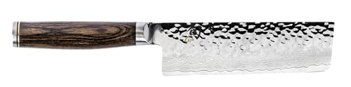 Shun Cutlery Premier 5.5', Ideal Chopping Vegetables and All-Purpose Chef, Professional Nakiri, 5.5 Inch, Handcrafted Japanese Kitchen Knife