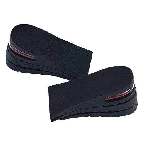 Height Increase Insoles 3-Layer Air up Shoe Lifts Elevator Shoes Insole -6 cm (2.4 inches) Heels Lift Inserts for Men and Women