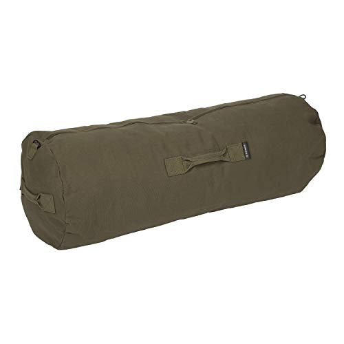 Stansport Zippered Canvas Deluxe Duffel Bag - O.D. Green (1236)