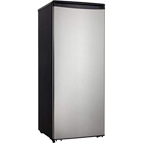 Danby Designer DAR110A1BSLDD 11 Cu.Ft. Apartment Refrigerator in Fingerprint Free Stainless Finish, Full Fridge for Condo, House, Small Kitchen, E-Star Rated, Spotless Steel