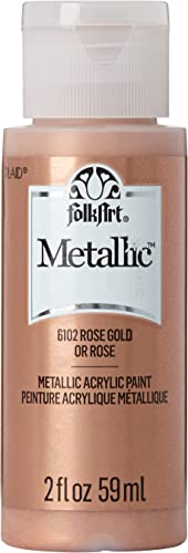 FolkArt Acrylic Metallic Paint, 2 Fl Oz (Pack of 1), Rose Gold
