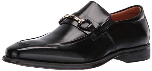 Stacy Adams Men's Pierce Moe-Toe Slip-on Penny Loafer, Black, 14 M US