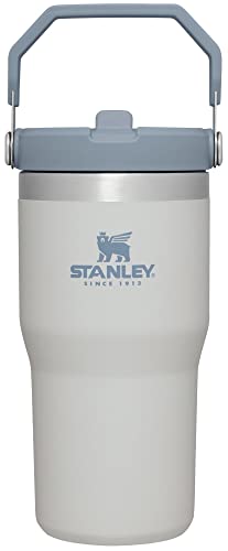 Stanley IceFlow Stainless Steel Tumbler - Vacuum Insulated Water Bottle for Home, Office or Car Reusable Cup with Straw Leak Resistant Flip Cold for 12 Hours or Iced for 2 Days, Fog,20OZ, 10-09994-127