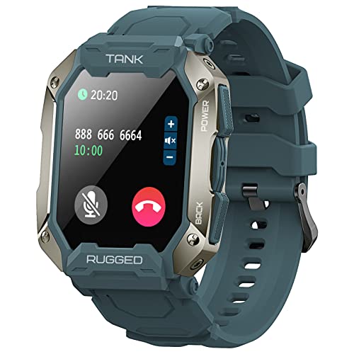 Kospet Smart Watches for Men/Women - Bluetooth Dial/Answer Call 5ATM/IP69K Waterproof Fitness Watch for Android iOS iPhones with Heart Rate Blood Pressure 1.72/'' Tactical Military Sports Smartwatch