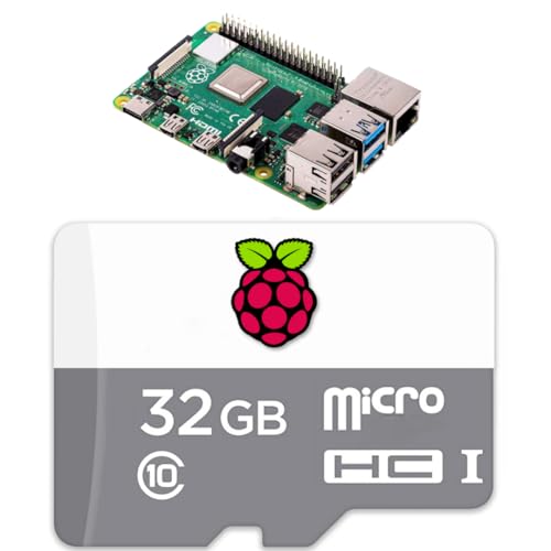 STEADYGAMER - 32GB Raspberry Pi Preloaded (RASPBIAN/Raspberry Pi OS) SD Card | 5, 400, 4, 3B+, 3A+, 3B, 2, Zero Compatible with All Pi Models