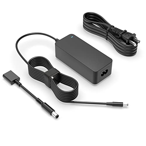 Charger for Dell Laptop Charger, 65W, 45W, Compact Design, for All Round Connectors, (UL Safety Certified)