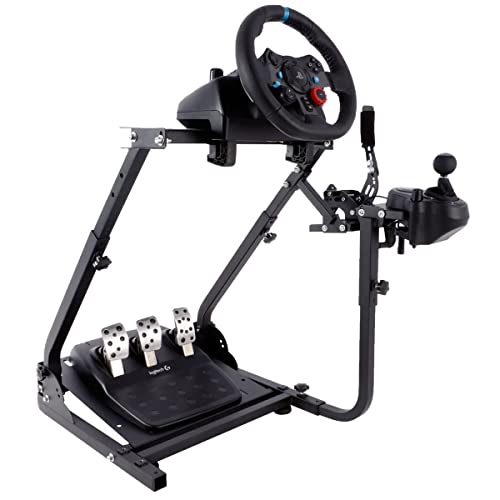 Marada G920 Racing Steering Wheel Stand Adjustable Driving Simulator Cockpit Fit for Thrustmaster T300RS,T500RS,Logitech G929, 923 Wheel & Pedals & Handbrake Purchase Separately