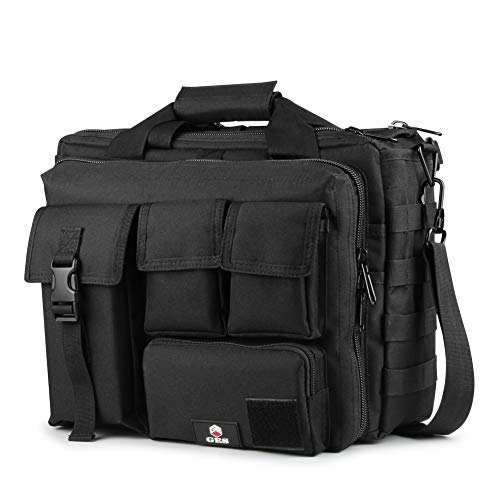 Tactical Briefcase, GES 15.6 Inch Men's Messenger Bag Military Briefcase for Men