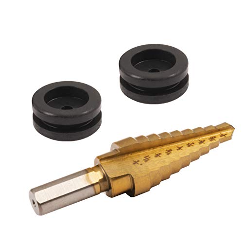 Oklahoma Joe's 4866405R06 Smoker Grommet Kit with Drill Bit, Gold/Black